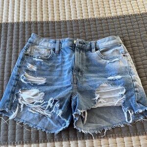 American 🇺🇸 Eagle Distressed Blue Denim Shorts